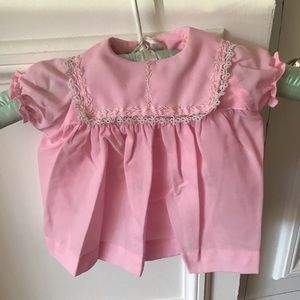 Vintage Pink Baby Dress 0-3